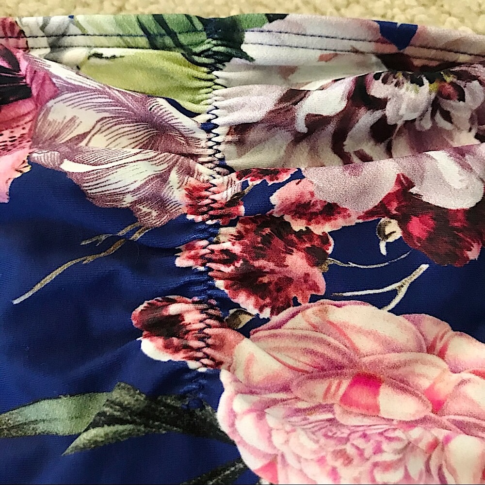 🆕🔥RACHEAL ROY:VERY CUTE-BLUE&FLORAL CHEEKINY 👙SNICH  BOTTOMS TO MAKE BOOTYPOP - Picture 4 of 14